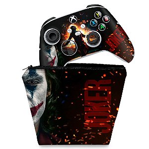 KIT Capa Case e Skin Xbox Series S X Controle - Joker Filme
