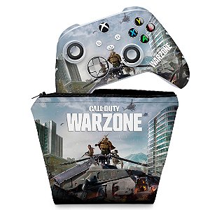 KIT Capa Case e Skin Xbox Series S X - Call of Duty Warzone