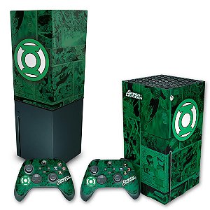 KIT Xbox Series X Skin e Capa Anti Poeira - Lanterna Verde Comics