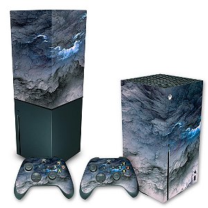 KIT Xbox Series X Skin e Capa Anti Poeira - Abstrato #91