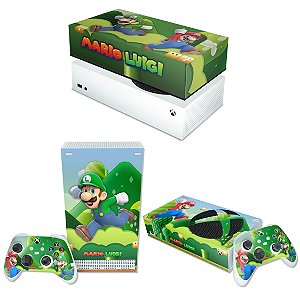 KIT Xbox Series S Skin e Capa Anti Poeira - Super Mario