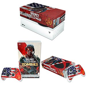 KIT Xbox Series S Skin e Capa Anti Poeira - Call Of Duty Cold War