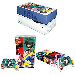 KIT Xbox Series S Skin e Capa Anti Poeira - Boku No Hero Academia