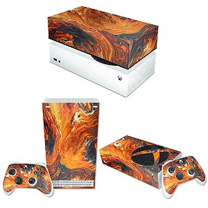 KIT Xbox Series S Skin e Capa Anti Poeira - Abstrato #95