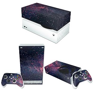 KIT Xbox Series S Skin e Capa Anti Poeira - Abstrato #97