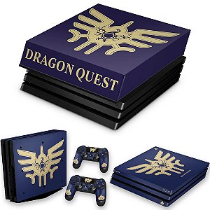 KIT PS4 Pro Skin e Capa Anti Poeira - Dragon Quest Bundle