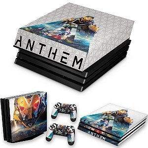 KIT PS4 Pro Skin e Capa Anti Poeira - Anthem