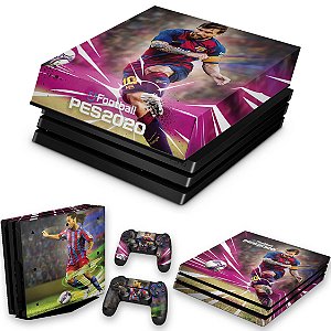 KIT PS4 Pro Skin e Capa Anti Poeira - Pes 2020