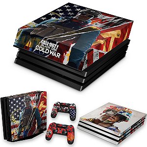 KIT PS4 Pro Skin e Capa Anti Poeira - Call Of Duty Cold War