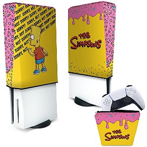 KIT Capa PS5 e Case Controle - The Simpsons