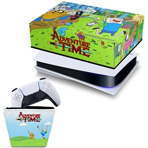 KIT PS5 Fat Capa e Case Controle - Hora de Aventura