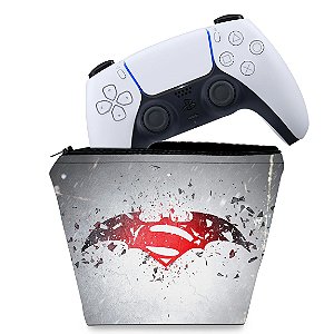 Capa PS5 Controle Case - Batman Vs Superman Logo