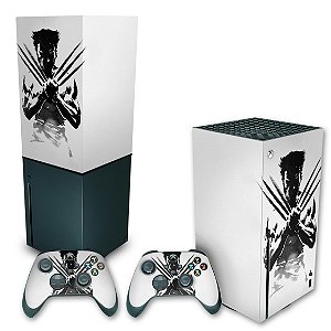 KIT Xbox Series X Skin e Capa Anti Poeira - Wolverine X-men