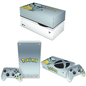 KIT Xbox Series S Skin e Capa Anti Poeira - Pokemon Squirtle