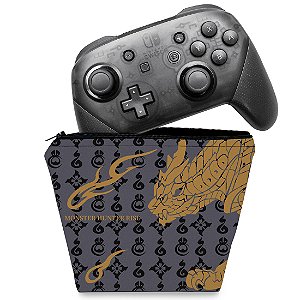 Capa Nintendo Switch Pro Controle Case - Monster Hunter Rise