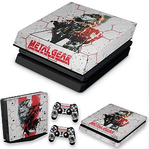 KIT PS4 Slim Skin e Capa Anti Poeira - Metal Gear Solid