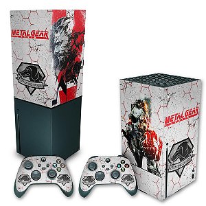 KIT Xbox Series X Skin e Capa Anti Poeira - Metal Gear Solid