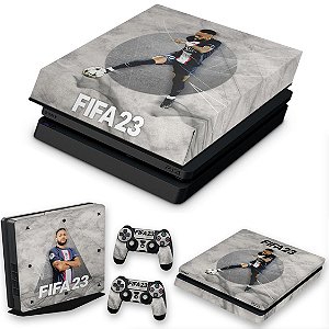 KIT PS4 Slim Skin e Capa Anti Poeira - FIFA 23