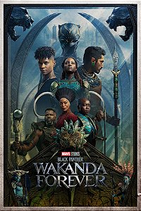 Poster Pantera Negra Wakanda Para Sempre B