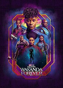 Poster Pantera Negra Wakanda Para Sempre D