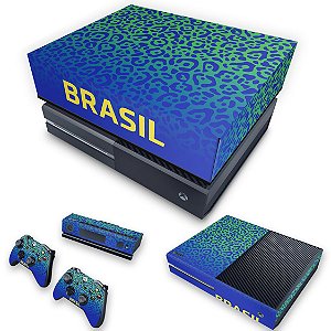 KIT Xbox One Fat Skin e Capa Anti Poeira - Brasil
