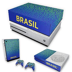 KIT Xbox One S Slim Skin e Capa Anti Poeira - Brasil