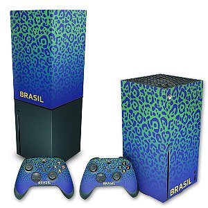 KIT Xbox Series X Skin e Capa Anti Poeira - Brasil