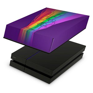 PS4 Fat Capa Anti Poeira - Rainbow Colors Colorido
