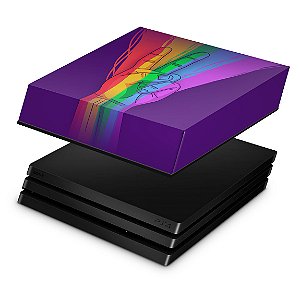 PS4 Pro Capa Anti Poeira - Rainbow Colors Colorido