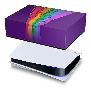 PS5 Capa Anti Poeira - Rainbow Colors Colorido