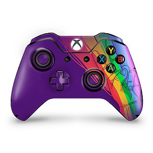 Skin Xbox One Fat Controle - Rainbow Colors Colorido