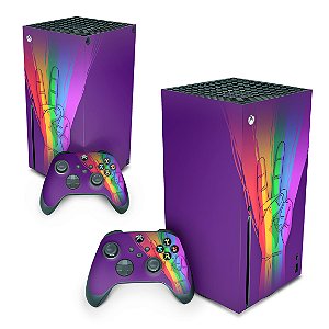Xbox Series X Skin - Rainbow Colors Colorido