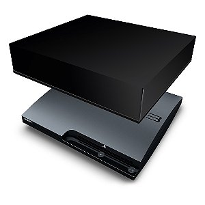PS3 Slim Capa Anti Poeira - Preta All Black