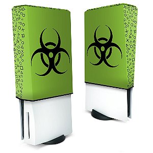 Capa PS5 Anti Poeira - Biohazard Radioativo