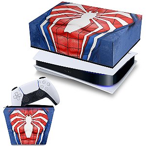 KIT PS5 Capa e Case Controle - Spider-Man Homem Aranha 2