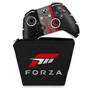 KIT Capa Case e Skin Xbox One Slim X Controle - Forza Motorsport