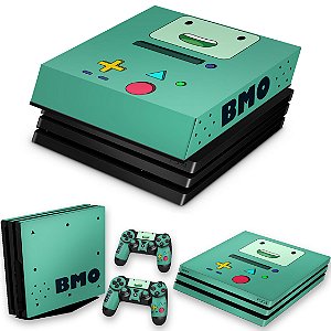 KIT PS4 Pro Skin e Capa Anti Poeira - BMO Hora de Aventura