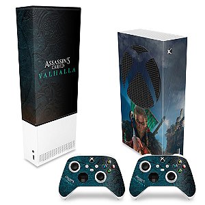 KIT Xbox Series S Capa Anti Poeira e Skin - Assassin's Creed Valhalla