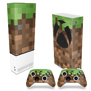 KIT Xbox Series S Capa Anti Poeira e Skin - Minecraft
