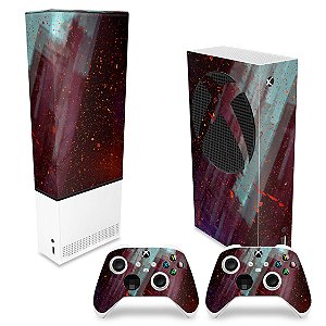 KIT Xbox Series S Capa Anti Poeira e Skin - Abstrato #100