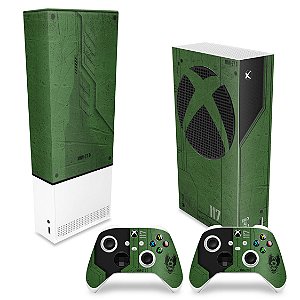 KIT Xbox Series S Capa Anti Poeira e Skin - Halo Infinite