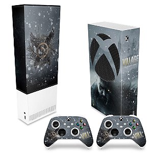 KIT Xbox Series S Capa Anti Poeira e Skin - Resident Evil Village