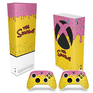 KIT Xbox Series S Capa Anti Poeira e Skin - The Simpsons