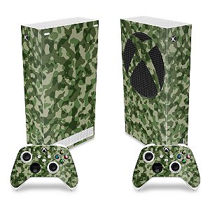 Skin Xbox Series S - Camuflado Verde