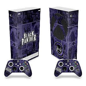 Skin Xbox Series S - Pantera Negra Comics