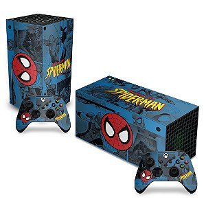 Skin Xbox Series X - Homem-Aranha Spider-Man Comics