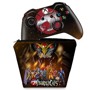 KIT Capa Case e Skin Xbox One Fat Controle - Thundercats B