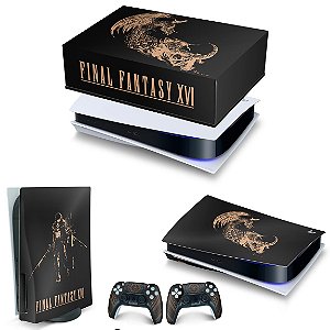 KIT PS5 Capa Anti Poeira e Skin - Final Fantasy XVI Edition