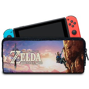 Case Nintendo Switch Bolsa Estojo - Zelda Breath Of The Wild