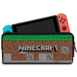 Case Nintendo Switch Bolsa Estojo - Minecraft